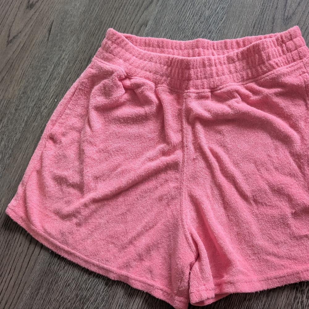 Hollister Pink Terry Ultra High Rise Shorts
